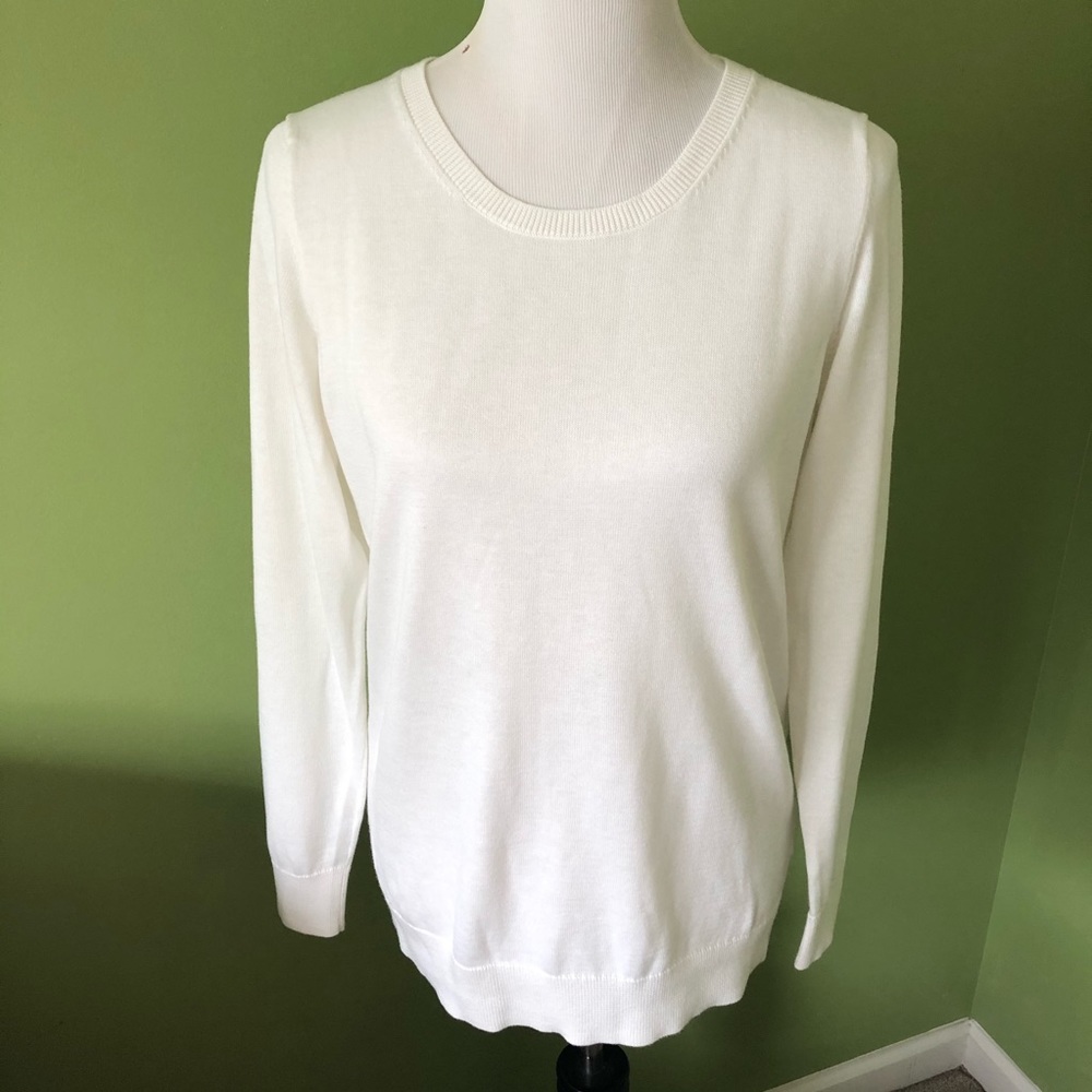 Ivory Crew Neck Sweater